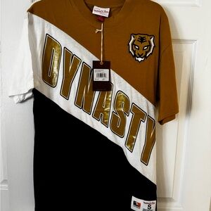 Men's Colorblock T-Shirt - Gold, White, Black